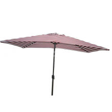 Exterior Sqaure tira tecido impermeável Tilt guarda-chuva